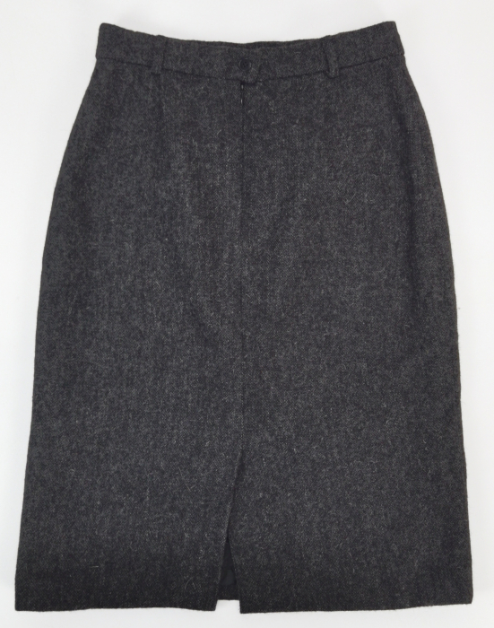 Fusta gri din lana Vintage Femei-M [4]