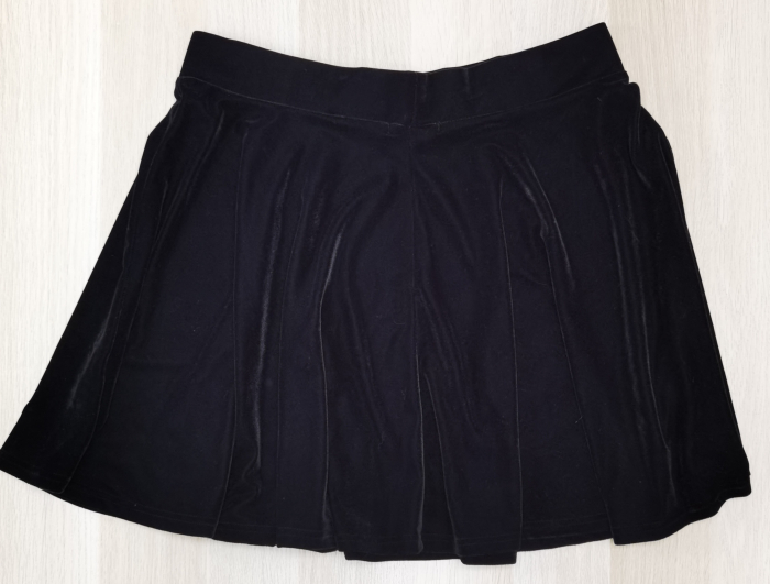 Fusta neagra catifea Femei-XL [2]