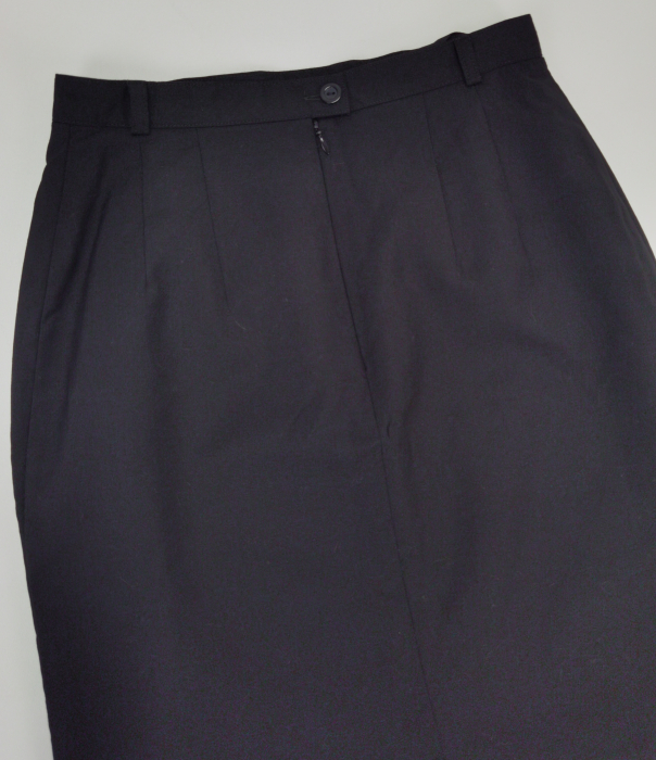 Fusta neagra din lana Vintage Femei-M [4]