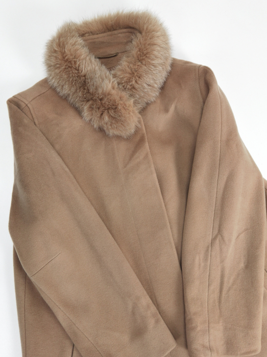 Palton bej din lana vintage Femei-M [3]