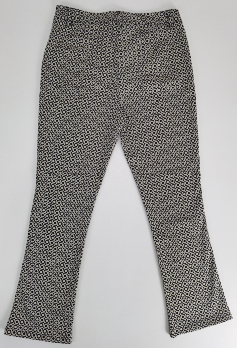 Pantaloni bej cu imprimeu vintage Femei-L [3]