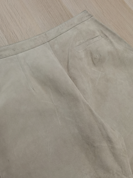 Pantaloni bej piele Vintage Femei-S [5]