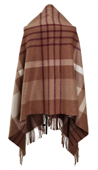 Poncho in carouri Femei-One size [2]