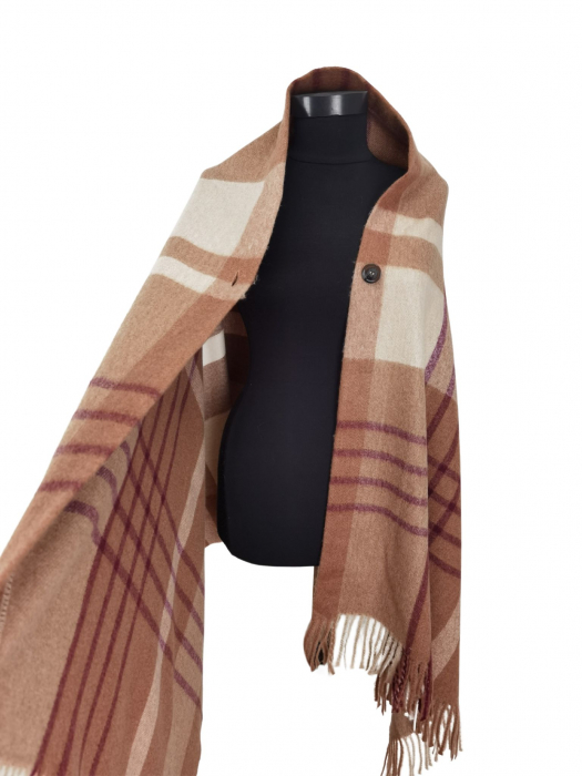 Poncho in carouri Femei-One size [4]