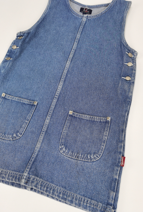 Rochie denim Vintage Fete 12-13 Ani -L [3]