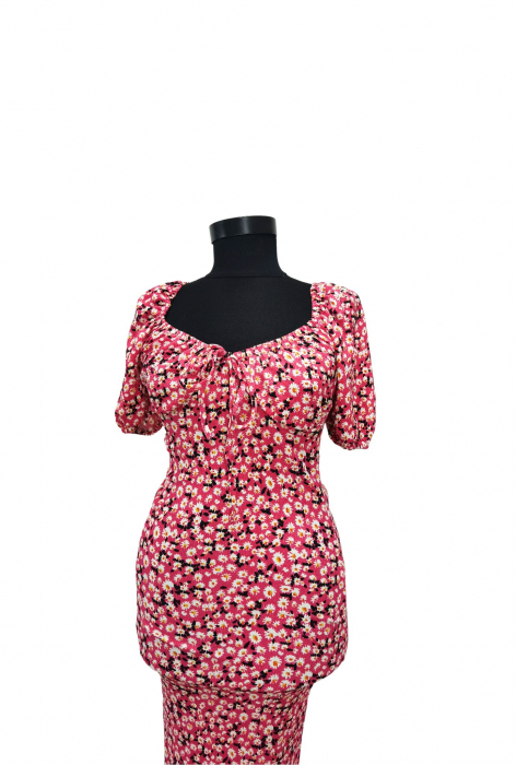 Rochie roz Retro Femei-S [3]