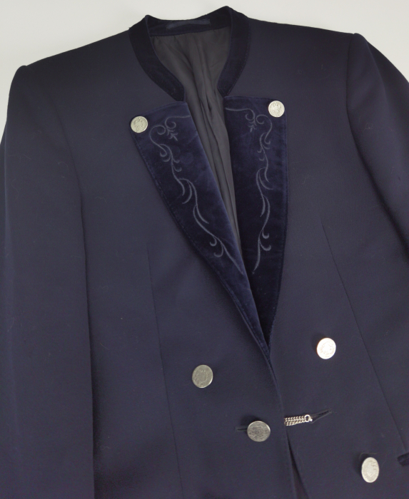 Sacou bleumarin lana vintage Barbati-L [3]