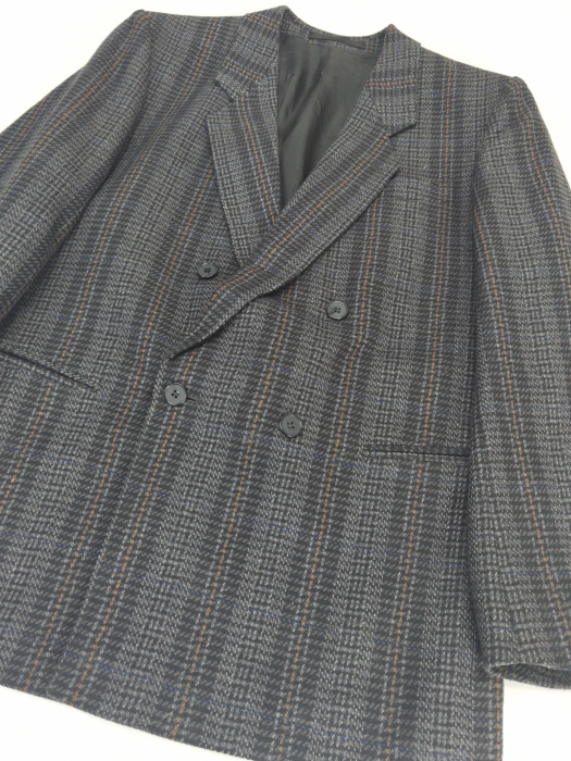 Sacou in carouri lana vintage Barbati-L [2]