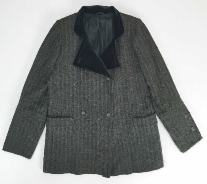 Sacou verde vintage lana si angora Femei-M [3]