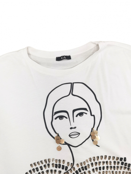 Tricou alb C&A Femei-L [3]