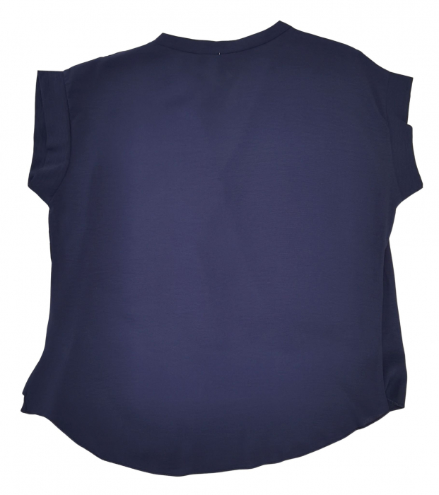 Tricou bleumarin Retro Femei-L [2]