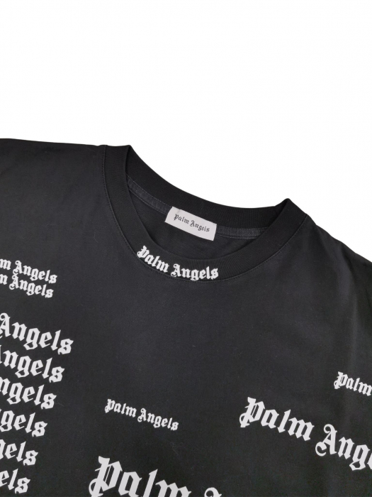 Tricou negru Palm Angels Barbati-M [3]