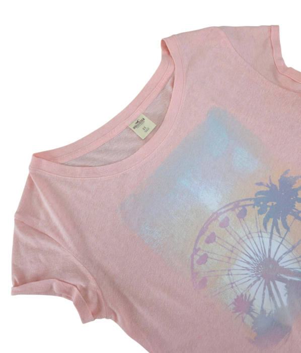 Tricou roz Hollister Femei-XS [3]