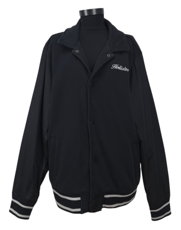 Geci subtiri Barbati - Geaca neagra Hollister Barbati-XL