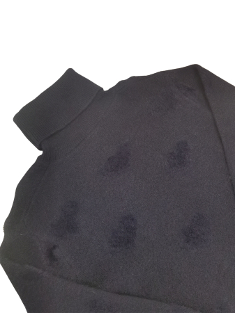 Pulover negru cu model Femei-L [2]