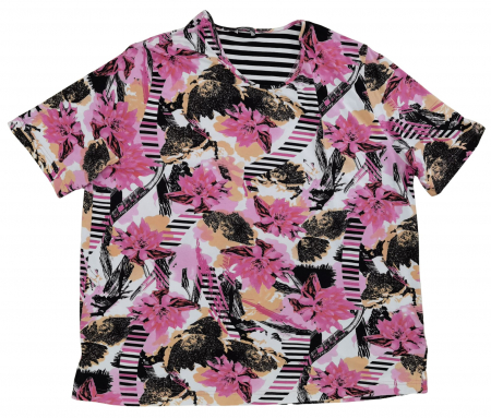 REDUCERI - Tricou roz Retro Femei-3XL