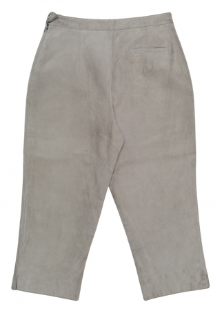 Pantaloni bej piele Vintage Femei-S [1]