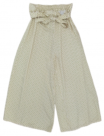 Pantaloni Femei - Pantaloni bej cu imprimeu Femei-M