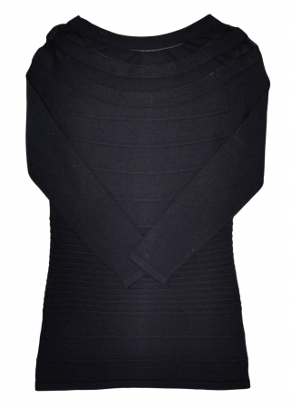 Bluza neagra Retro Femei-S [1]