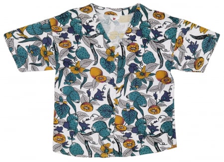 Camasa cu maneca scurta Femei - Camasa cu imprimeu Vintage Femei-M