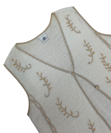 Top bej Retro Femei-S [2]