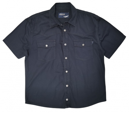 Camasi cu maneca scurta Barbati - Camasa neagra Arizona Barbati-L