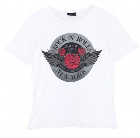 BARBATI - Tricou alb Calliope Barbati-S