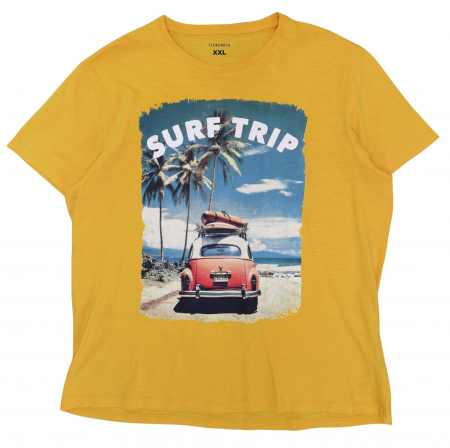 Tricouri Barbati - Tricou galben Terranova Barbati-3XL