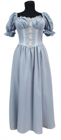 Rochii - Rochie bleu cu dantela Femei-XS