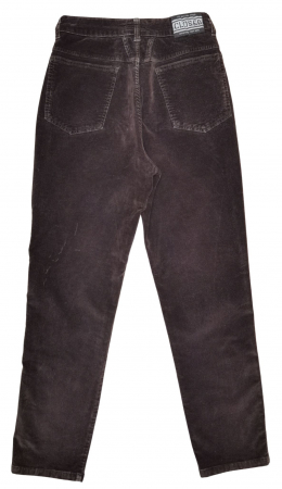 Pantaloni maro velur Vintage Femei-L [2]