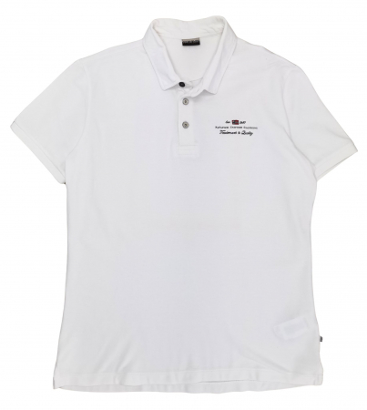 BARBATI - Tricou alb Napapijri Barbati-XXL
