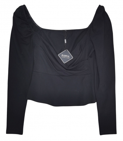 Bluze Femei - Bluza neagra Zaful Femei-S