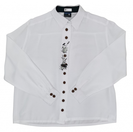 Camasi cu maneca lunga Femei - Camasa cu broderie Vintage Femei-L