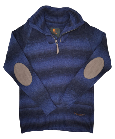 Barbati - Pulover albastru lana Barbati-M