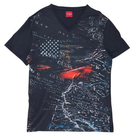 Tricouri Barbati - Tricou negru GUESS Barbati-L