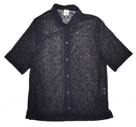 Camasa cu maneca scurta Femei - Camasa cu dantela Retro Femei-L