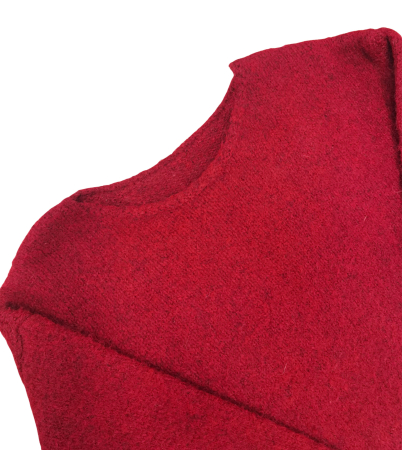 Pulover rosu mohair Femei-L [2]