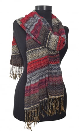 Accesorii Femei - Esarfa multicolora Retro Femei
