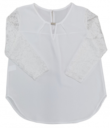 Bluze Femei - Bluza alba cu dantela Femei-M