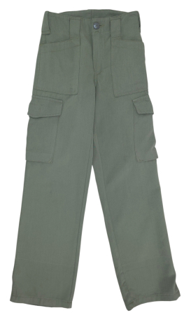 Pantaloni Femei - Pantaloni verzi Retro Femei-XS