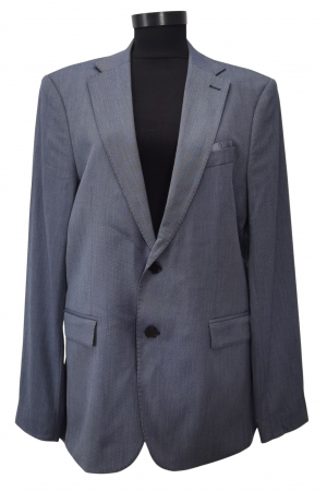 Sacouri Barbati - Sacou albastru Zara Barbati-L