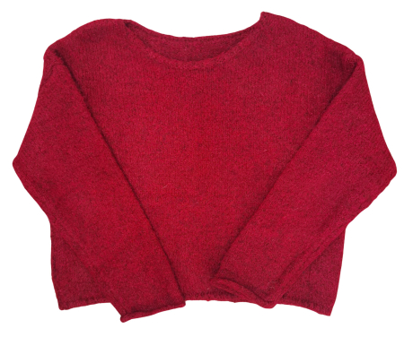 FEMEI - Pulover rosu mohair Femei-L