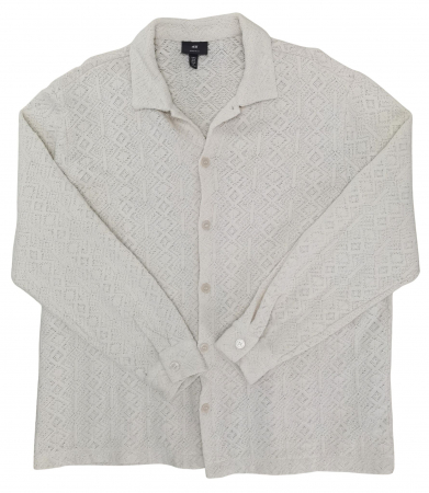 Camasi cu maneca lunga Barbati - Camasa bej H&M Barbati-XL