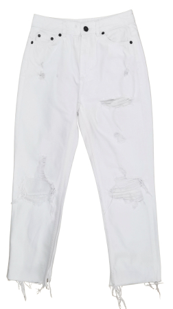 Blugi Femei - Blugi albi Femei-XS