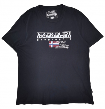 Tricouri Barbati - Tricou negru Napapijri Barbati-XXL