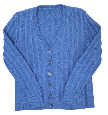 Noutati - Pulover albastru hand-made Femei-S