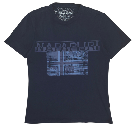 Barbati - Tricou bleumarin Napapijri Barbati-S