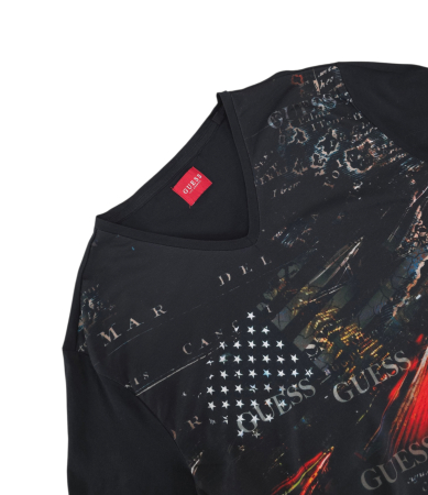 Tricou negru GUESS Barbati-L [2]