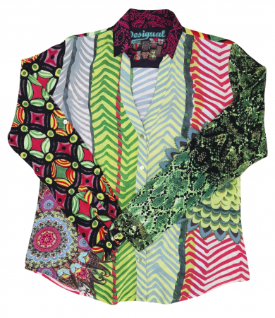 Camasi cu maneca lunga Femei - Camasa multicolora Desigual Femei-L
