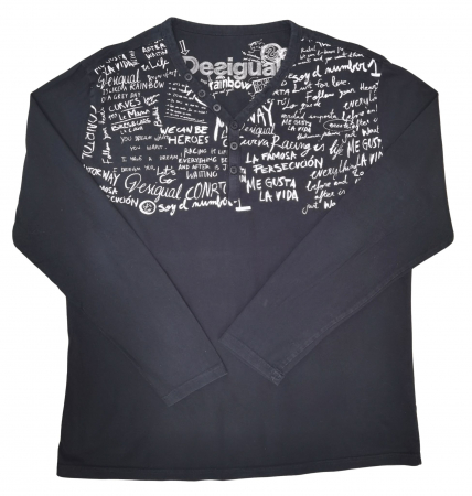 Bluze Femei - Bluza neagra Desigual Femei-XL